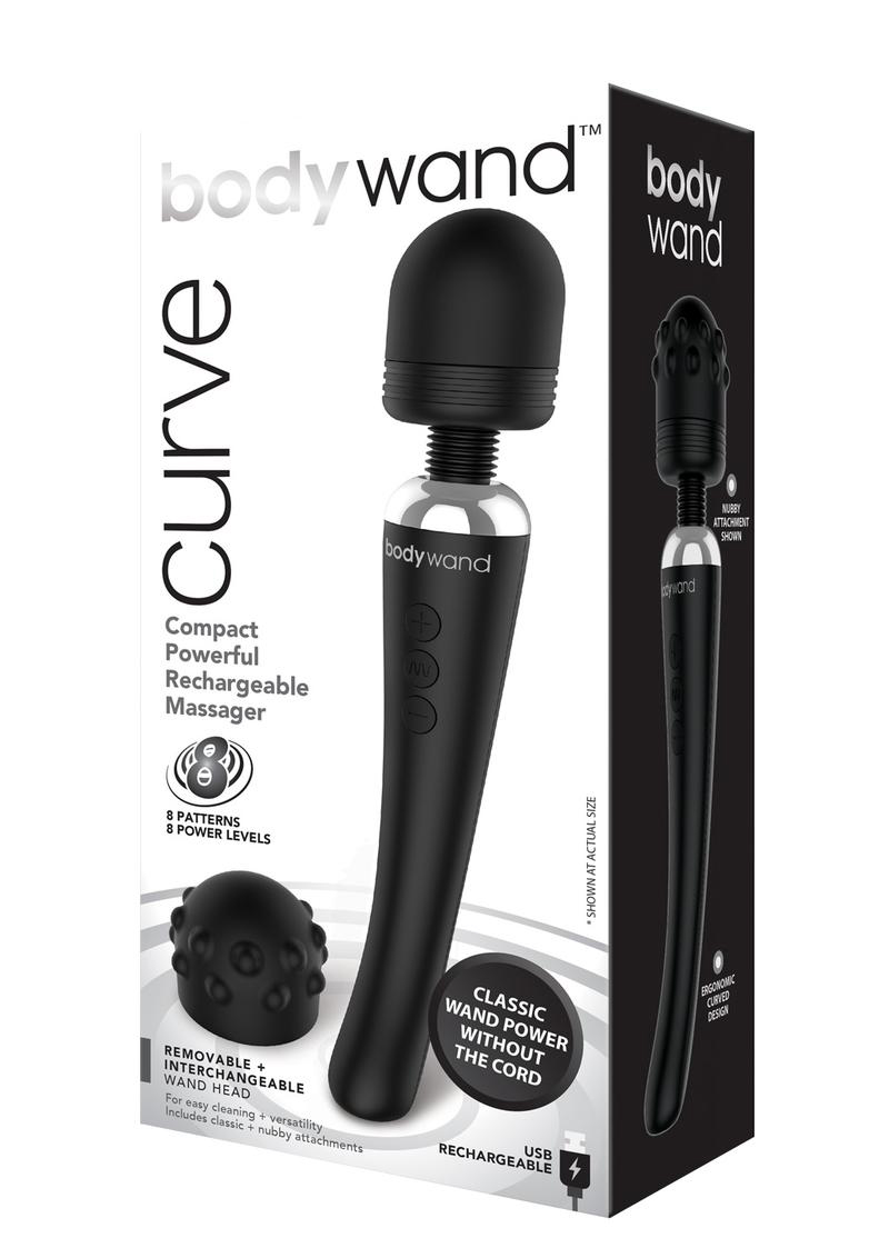 wiYErLgXshn1JgT7UxwpgXyVreopmY66 Bodywand Curve Rechargeable - Black - Image 1