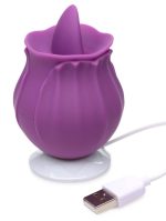 Inmi - Bloomgasm Wild Violet Licking Silicone Stimulator - Violet - Image 5