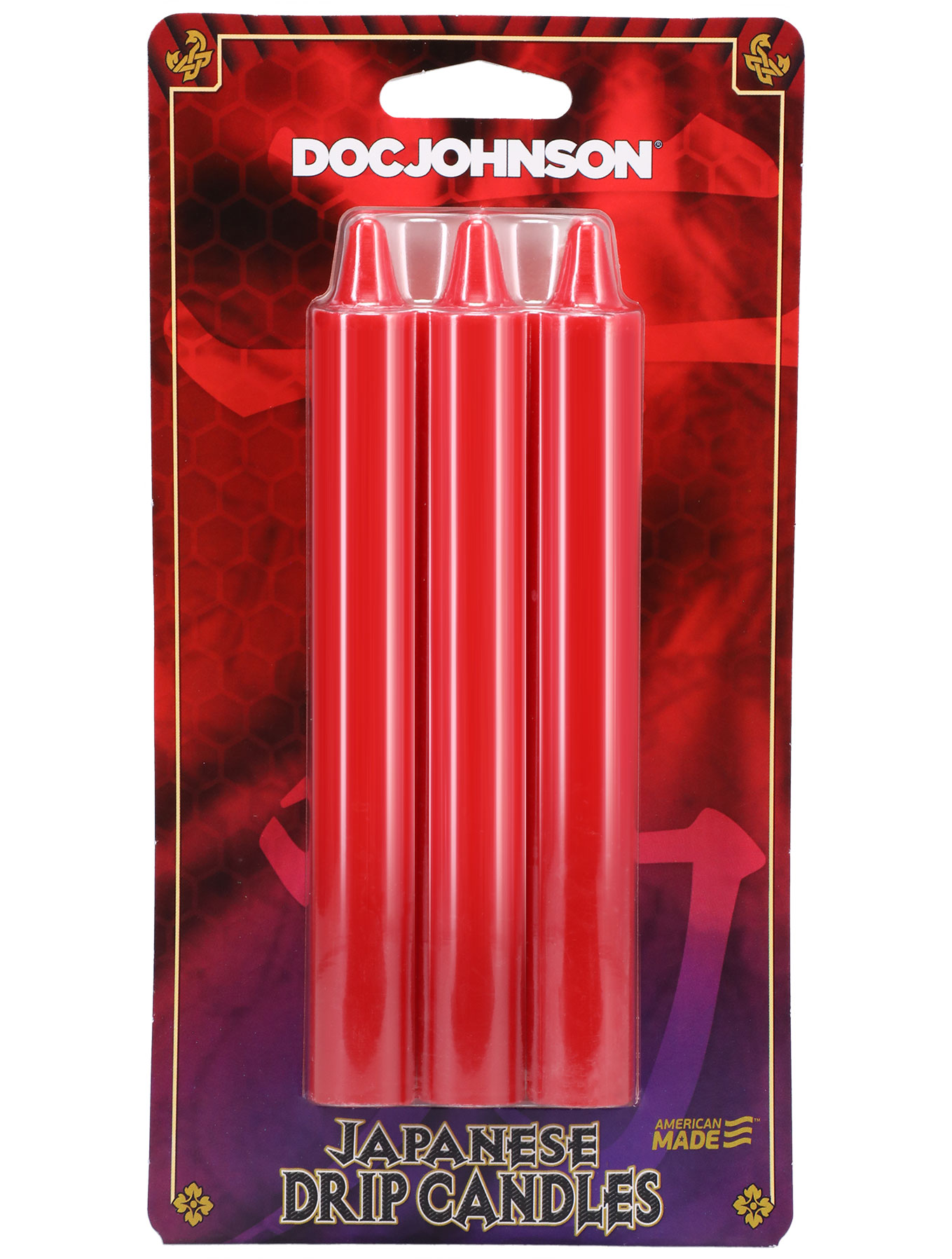 wrRw1zqecJMQoPWk33iLq8600O7rugxo Japanese Drip Candles - 3 Pack - Red - Image 1