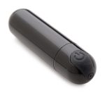 10x Rechargeable Vibrating Metallic Bullet - Black - Image 2