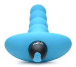 Bang - Vibrating Silicone Anal Beads and Remote Control - Blue - Image 3