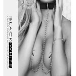 Velcro Collar With Nipple Clamps - Black