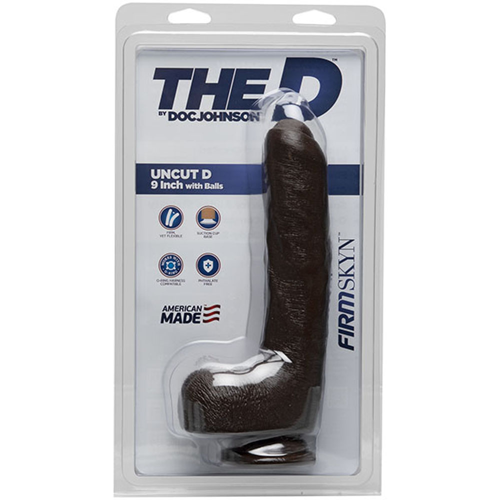 x28gSVrV30GfHrBBtSUUvQtvBnOnVHoI The D - Uncut D - 9 Inch With Balls - Firmskyn - Chocolate - Image 1