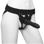 Body Extensions - Hollow Large Dong Strap-on 2-Piece Set - Black - Image 3