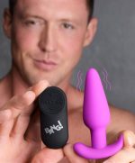 21x Silicone Butt Plug With Remote - Purple - Image 5