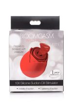 Inmi - Bloomgasm Wild Rose Silicone Suction Stimulator - Red - Image 2