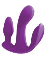 Threesome Total Ecstay Silicone Vibrator - Purple - Image 2