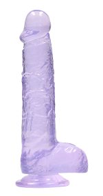 6 Inch Realistic Dildo With Balls - Purple - Image 4