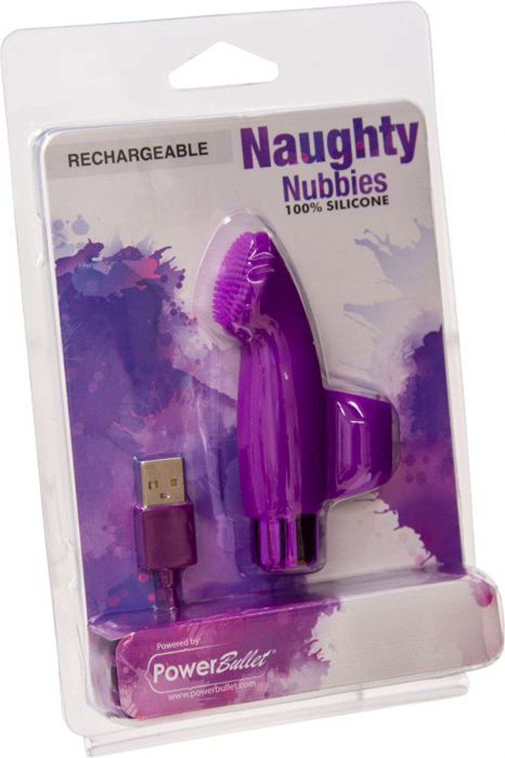 xPJQmcgvxs3xdGhpUqnNSQQxpXAh8JML Naughty Nubbies - Rechargeable Silicone Massager - Purple - Image 1