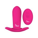 Intrigue Insertable Butterfly Panty Vibe - Hot Pink - Image 4