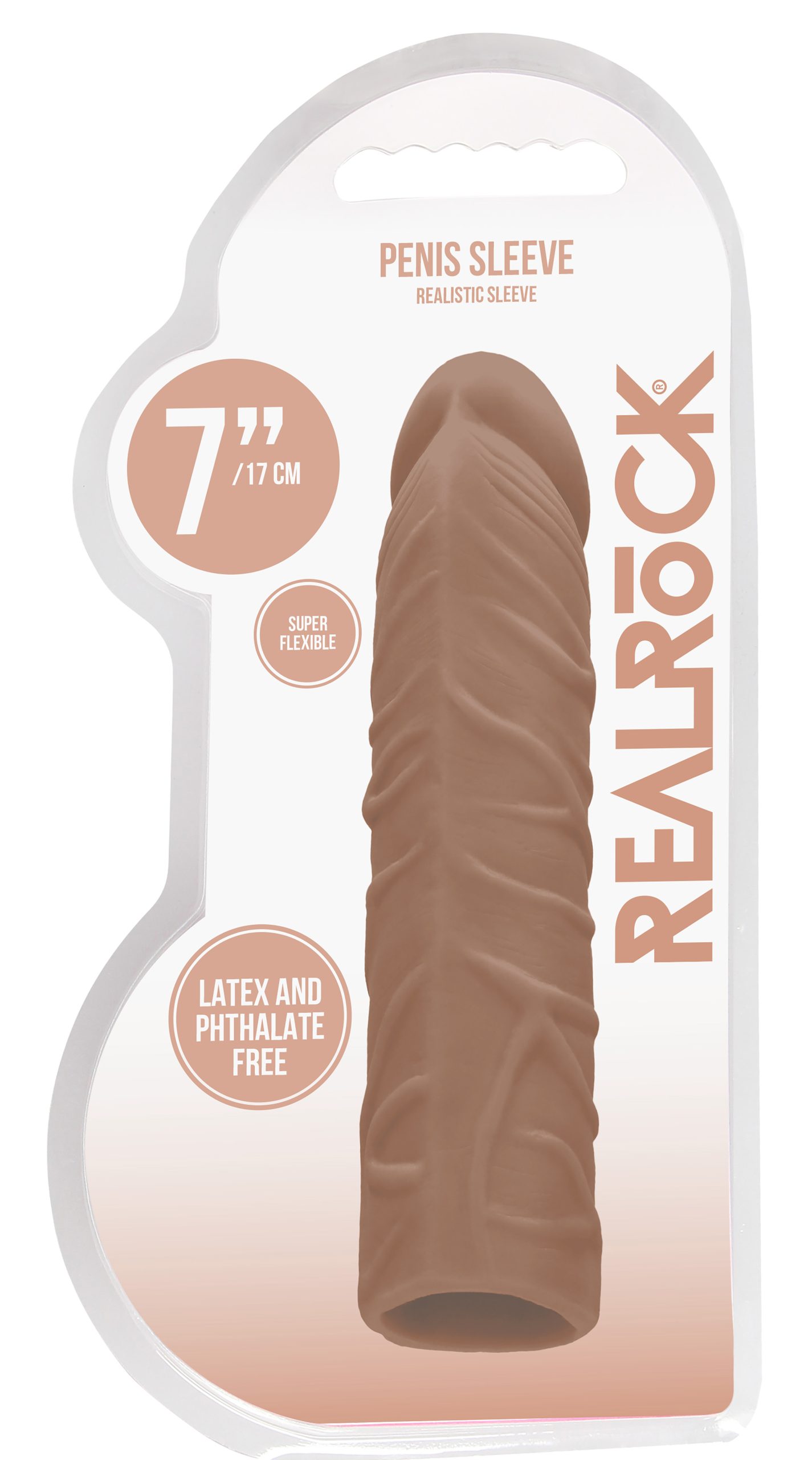 xiUDN6UQdUDDewxHOOu9gufH06WriAjv 7 Inch Penis Sleeve - Tan - Image 1