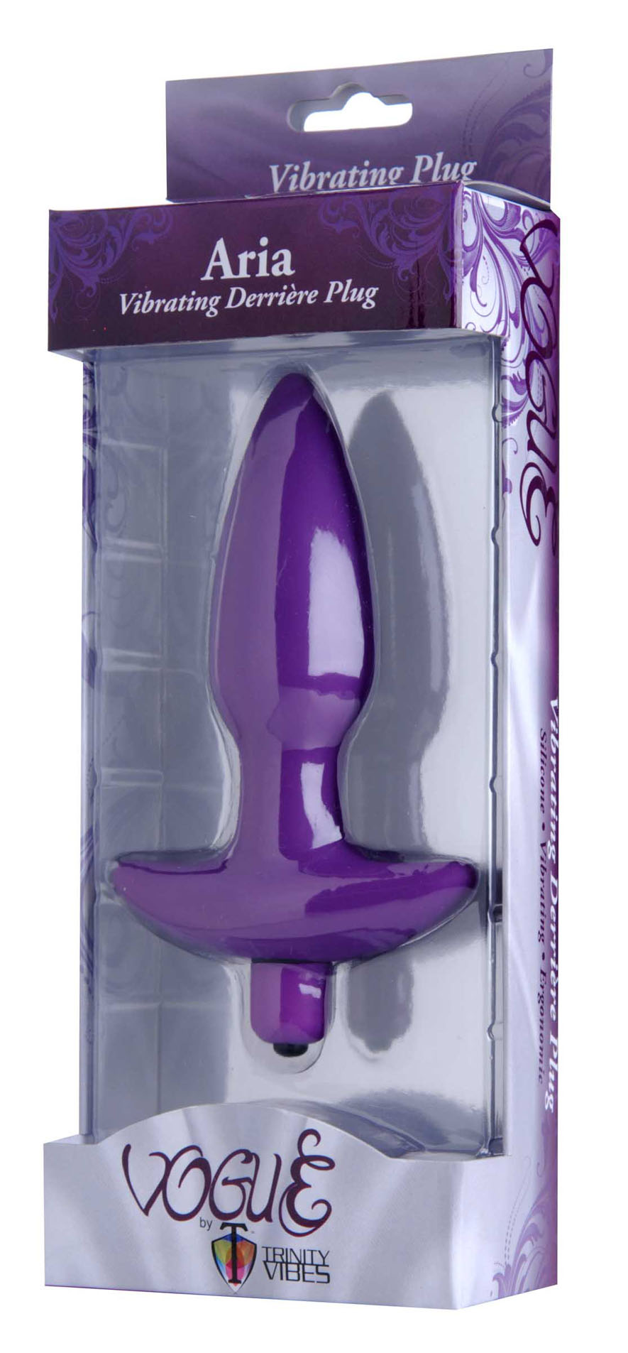 xtbVOjUt4SdEKhCNRaxVxEVkKOmmEFWr Aria Vibrating Silicone Anal Plug - Medium - Image 1