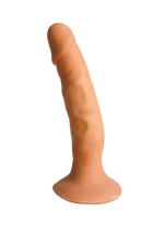 Skinsations Latin Lover Series Playful Partner Strap-on 8 Inches - Brown - Image 2