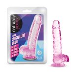 Naturally Yours - 6 Inch Crystalline Dildo - Rose - Image 6