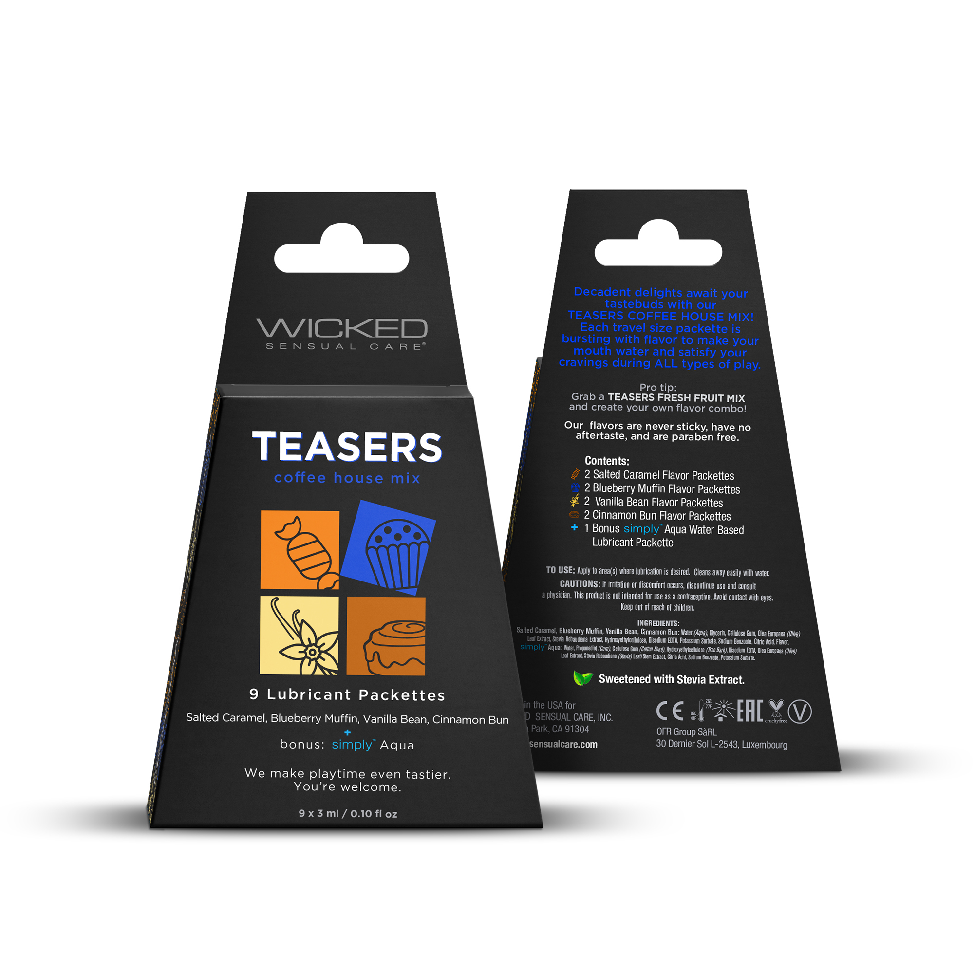 xzCD05HXZFwsSgVAmsRaKHXqszGf7KIF Teasers Coffee House Mix - 9 Lubricant Packettes - 2 Each - Image 1