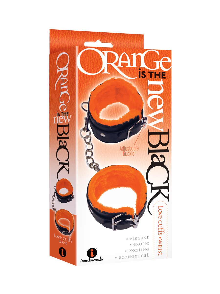 yDmxy5MMENXBGRDlW1bGHbpouzsllFSP The 9's Orange Is the New Black Love Cuffs Wrist - Black - Image 1