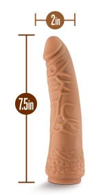 Lock on - Hexanite - 7.5 Inch Dildo With Suction Cup Adapter - Mocha - Image 4