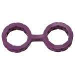 Japanese Bondage - Silicone Cuffs - Small - Purple - Image 2
