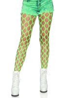 Jumbo Pothole Net Tights - Neon Green - One Size - Image 4