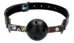 Breatheable Ball Gag - Old School Tattoo Style - Black - Image 3