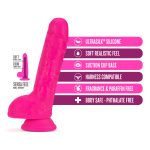 Neo Elite - 9 Inch Silicone Dual Density Cock With Balls - Neon Pink - Image 6