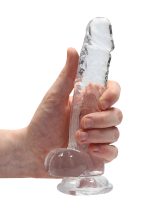 7 Inch Realistic Dildo With Balls - Translucent - Image 6