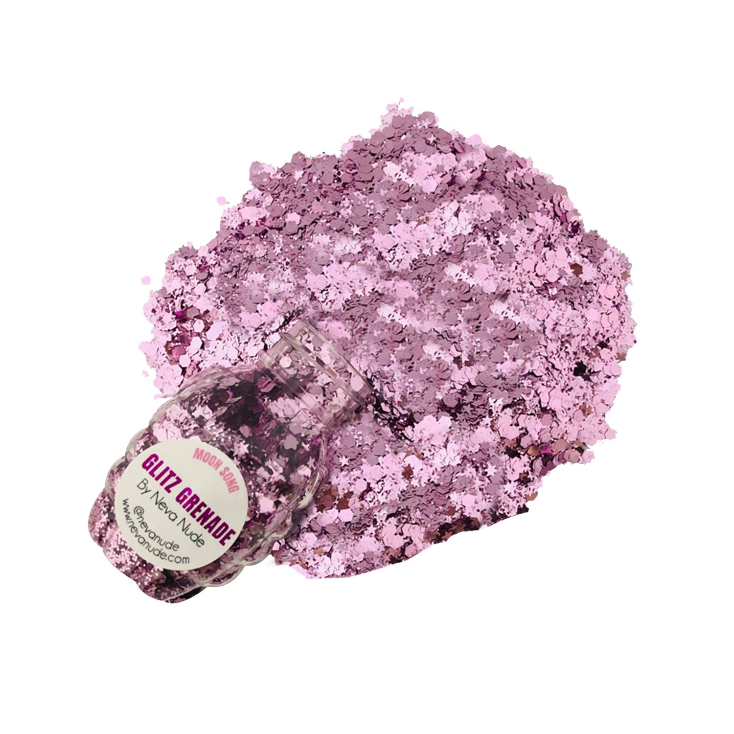 yV4XA7xSgDK5jyX59vhdUKhvWO0dQSem Moon Song Cosmetic Glitter Glitz Grenade Keychain in Aloe Gel - Image 1