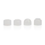 Compact Waterproof Personal Travel Massager With 4 Tips - White - Image 6