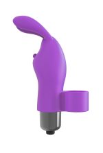 The 9's Flirt Finger Bunny Finger Vibrator - Purple - Image 2