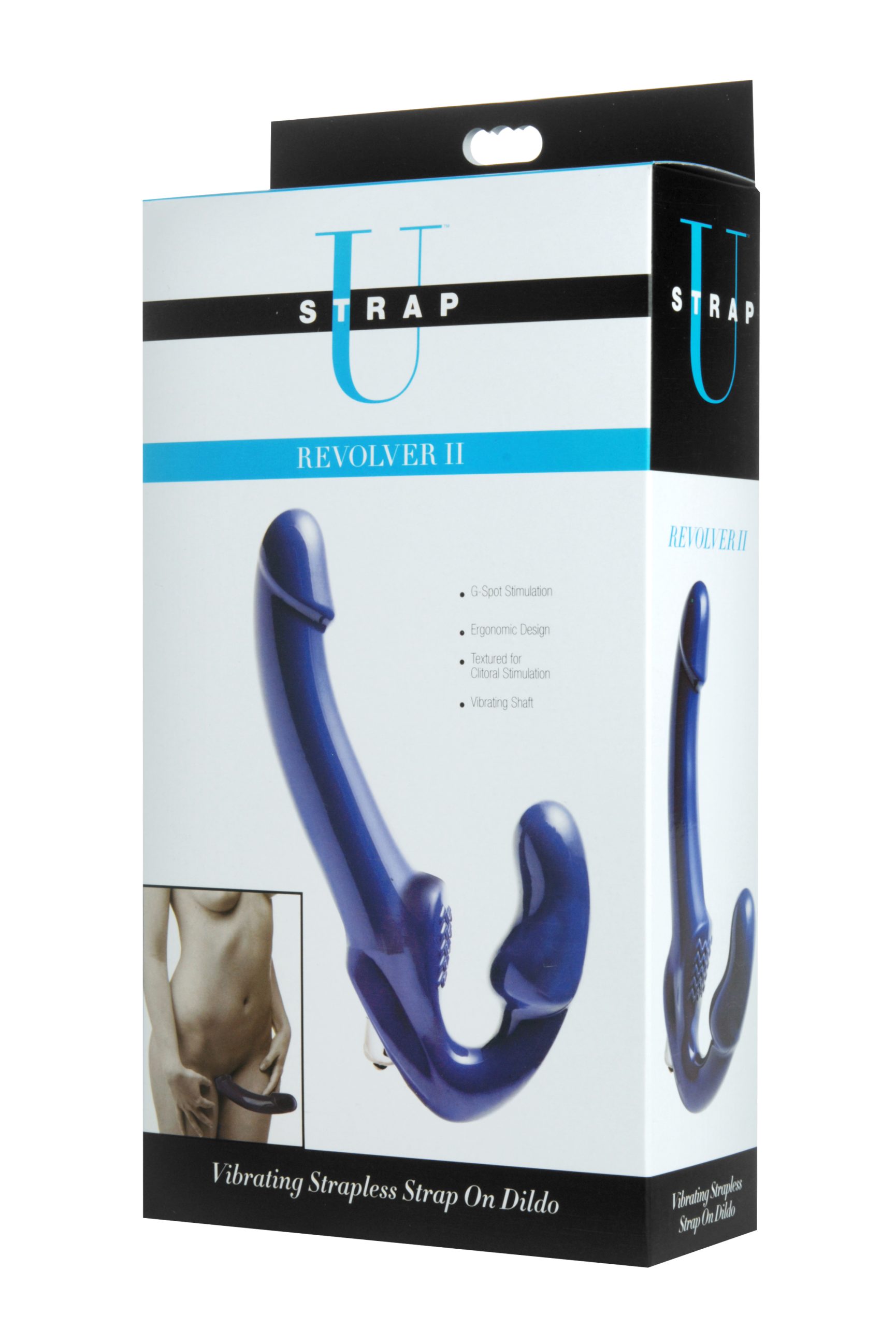 yg0bEG187iRkLLNml1UgxQVbf37OEtJO Revolver II Vibrating Strapless Strap on Dildo - Blue - Image 1