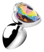 Rainbow Prism Heart Anal Plug - Small - Image 2