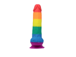 7.5" Pride Dildo - Rainbow - Image 4