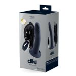 Diki Rechargeable Vibrating Dildo With Harness - Just Black - Image 2