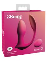Threesome Double Ecstacy Silicone Vibrator - Pink