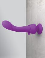 Threesome Wall Banger G Silicone Vibrator - Purple - Image 4