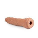 Lock on - 7.5 Inch Realistic Lock on Dildo - Mocha - Image 3