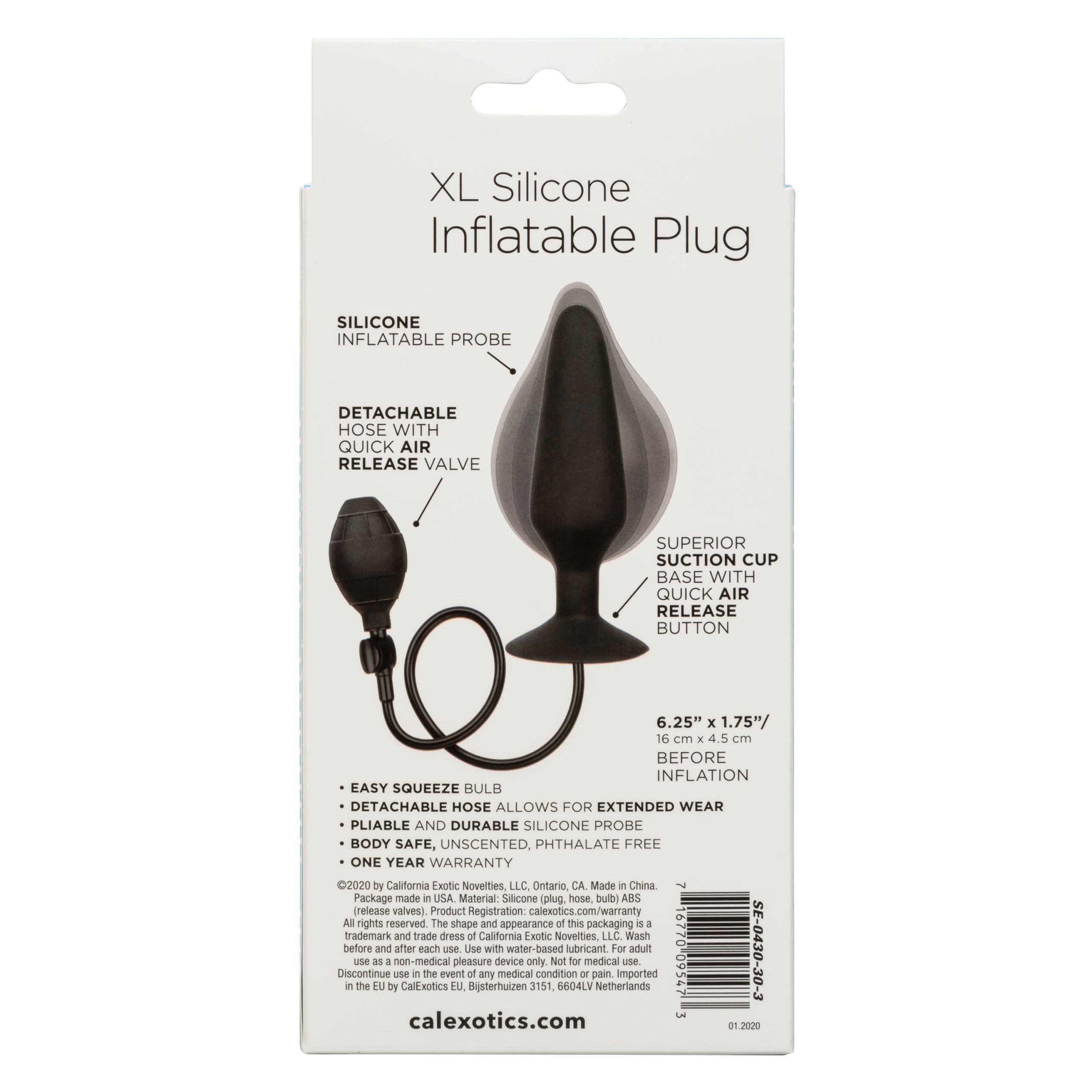 zK6E0IaV6tPgxCDwzXYYfwfFmZSey7zh Xl Silicone Inflatable Plug - Image 1