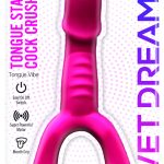 Tongue Star Cock Crush Tongue Vibe With Penis Super Powerful Motor - Pink