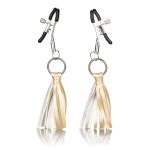 Nipple Play Playful Tassels Nipple Clamps - Gold - Image 6