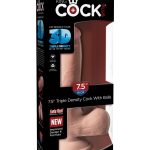 King Cock Plus Triple Density 7.5 Inch Cock With Balls - Flesh