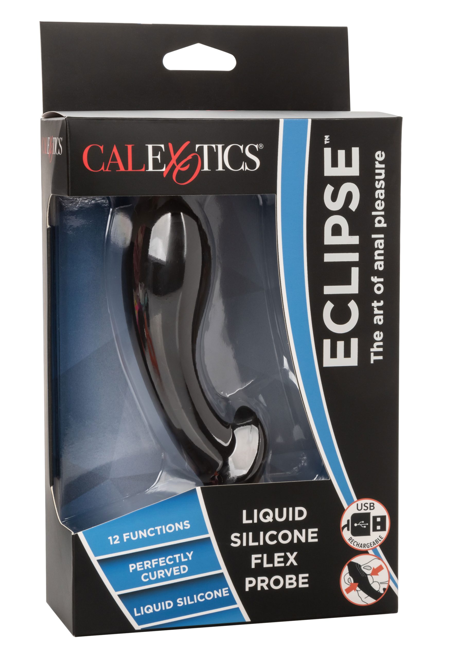 zcTBUQf9QqOUnY7AydtvDxdYGODLuy0Z Eclipse Liquid Silicone Flex Probe - Black - Image 1