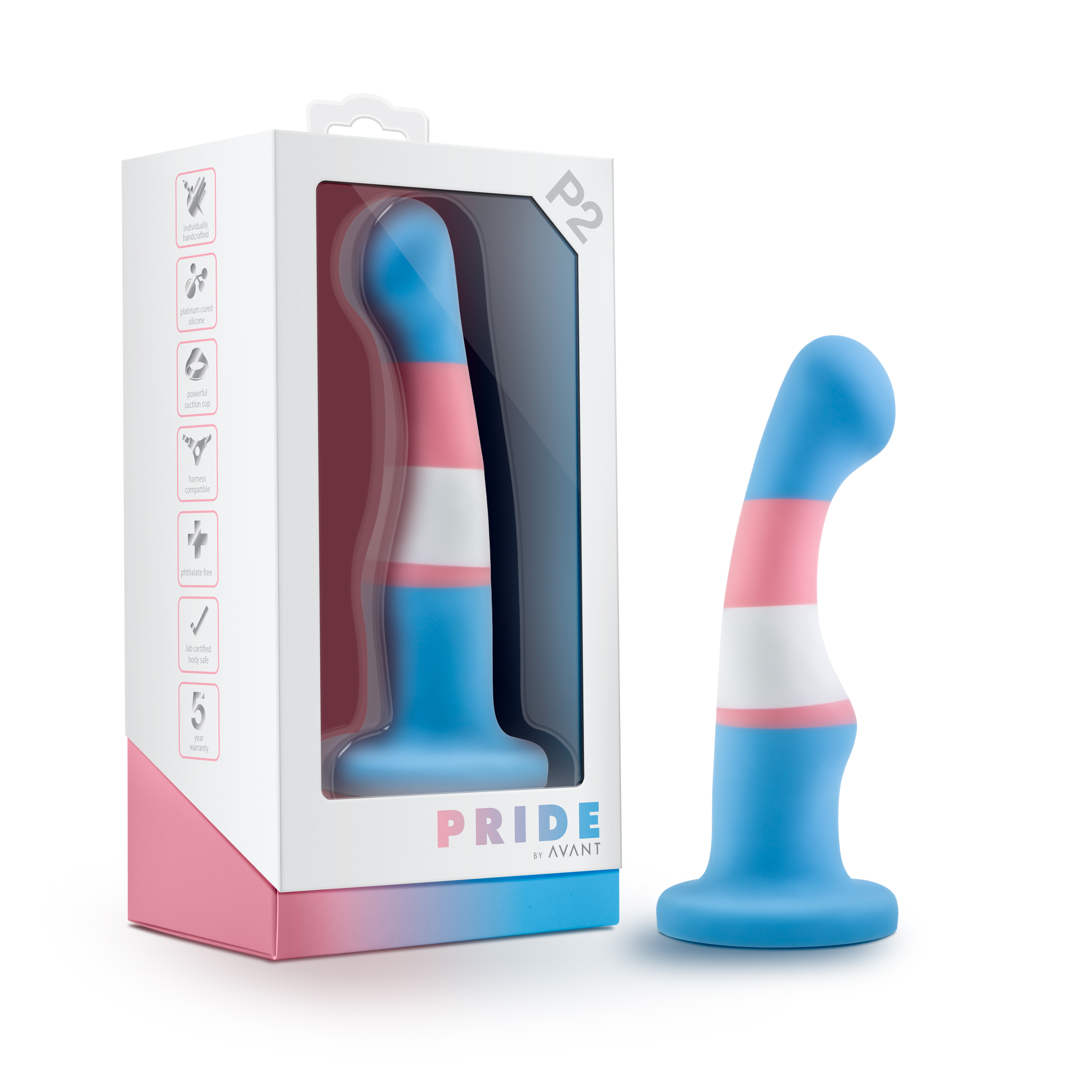 www.blushnovelties.com Avant - Pride P2 - True Blue - Image 1