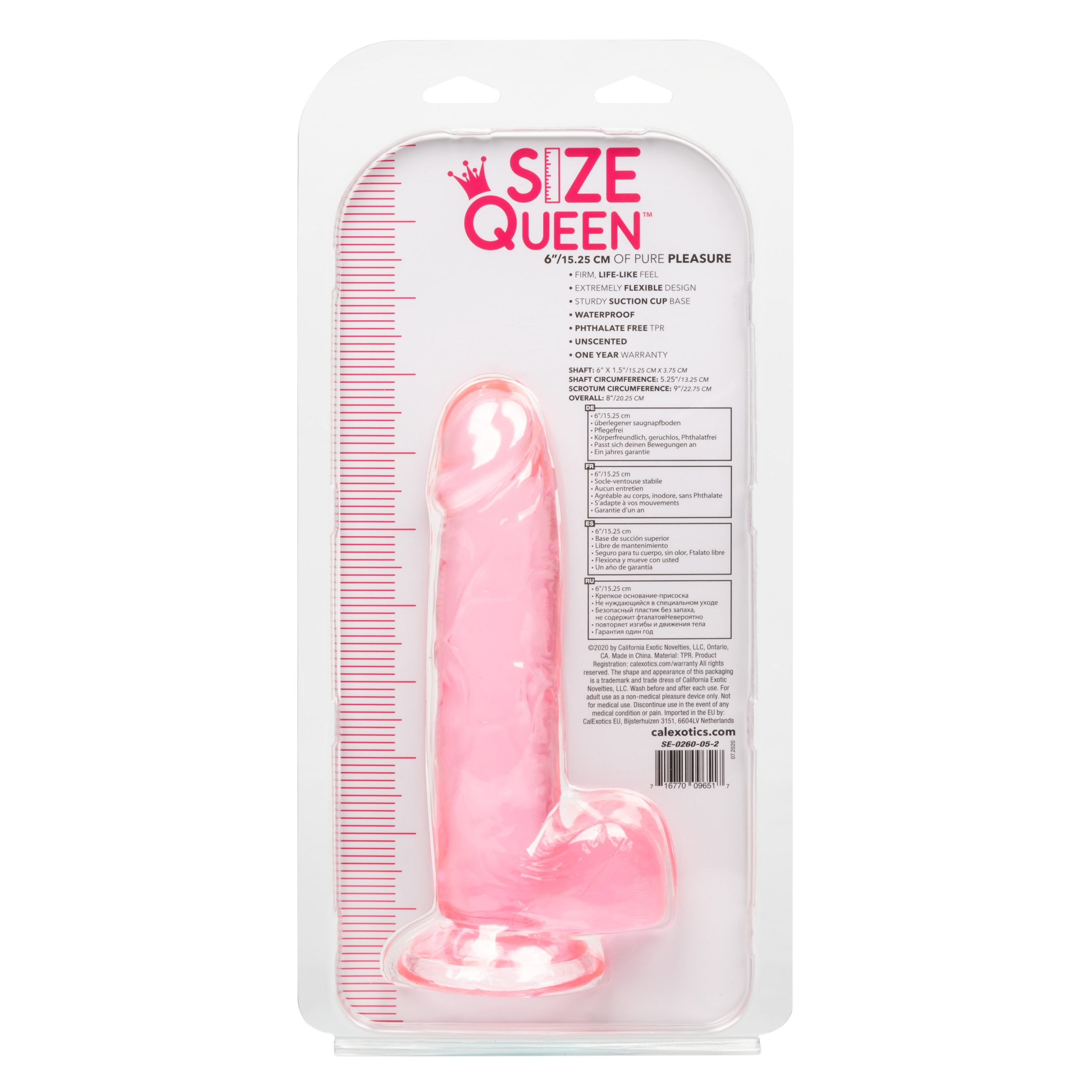 zhLVFwoDY5OgdDMjfxuV0mWirh1I2FnD Size Queen 6 inch/15.25 Cm - Pink - Image 1