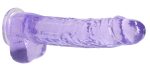 9 Inch Realistic Dildo With Balls - Purple - Image 2