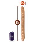 Dr. Skin - 18 Inch Double Dildo - Mocha - Image 4