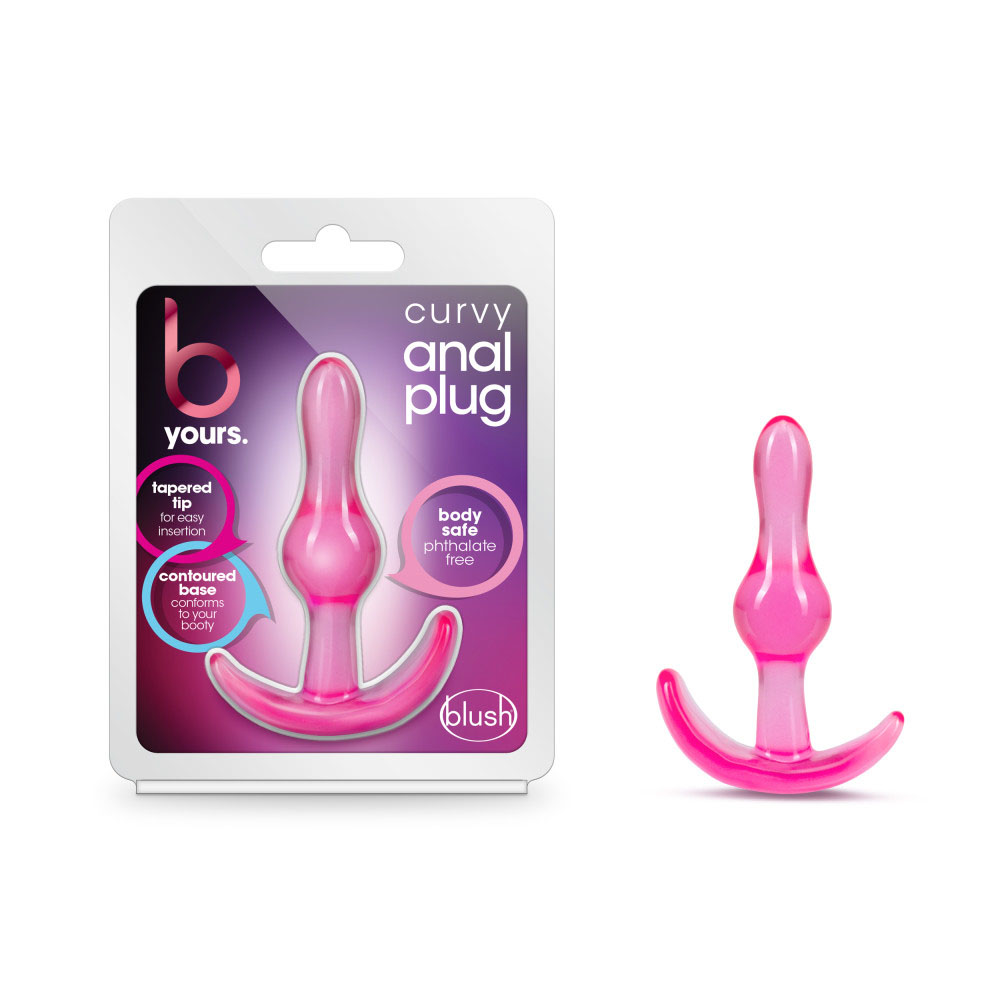 zt5bXrcxmNBXt6ELfCmL4OigMykkGPJH B Yours - Curvy Anal Plug - Pink - Image 1
