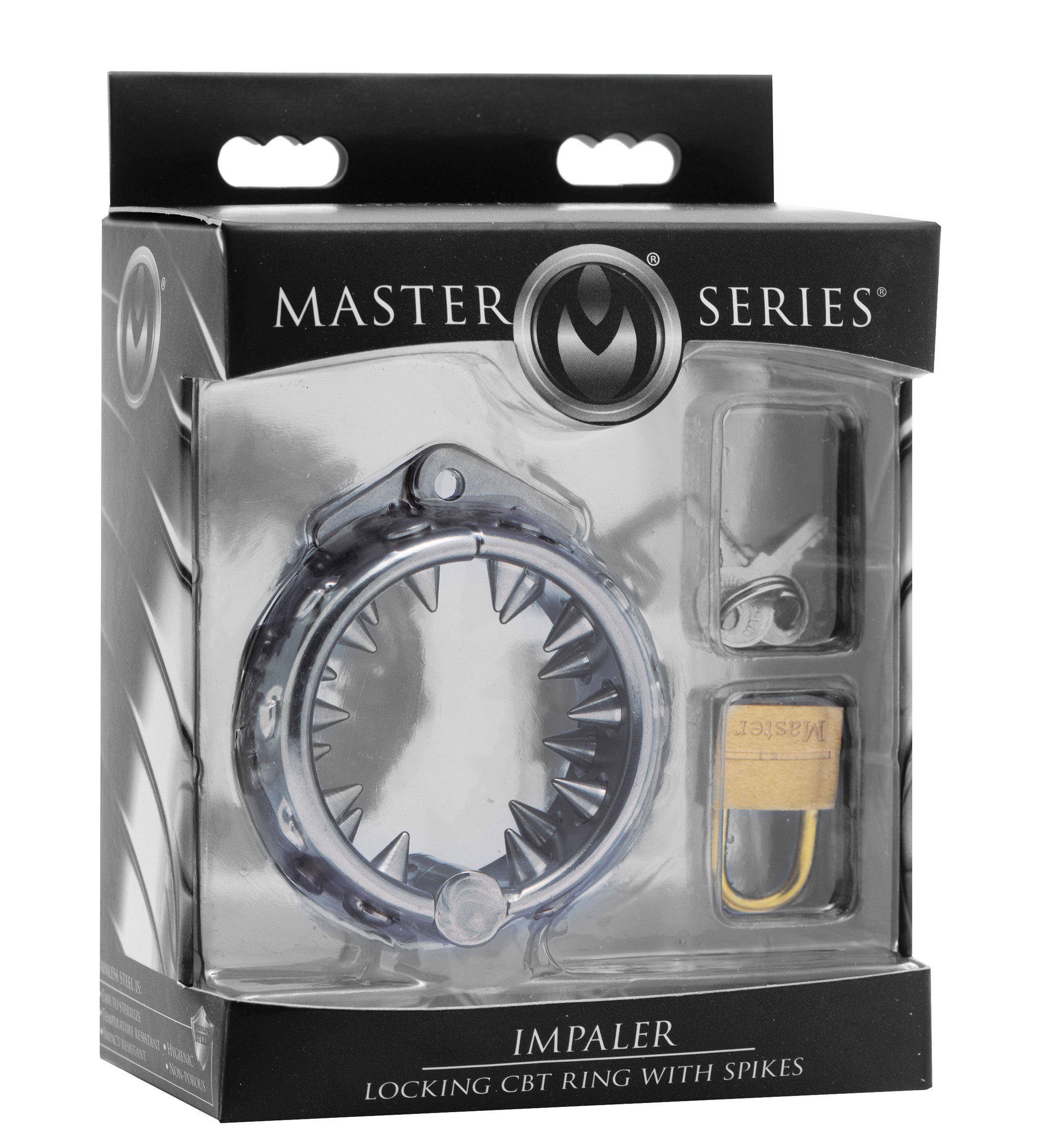 zuuqwIDiFG3ia6twAUeE3uEyxum12tRq Impaler Locking Cbt Ring With Spikes - Image 1