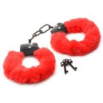 Cuffed in Fur Furry Handcuffs - Red - Image 3